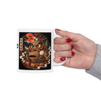 Daruma Japanese Yokai Halloween Illustration Mug | Ceramic 11oz 15oz