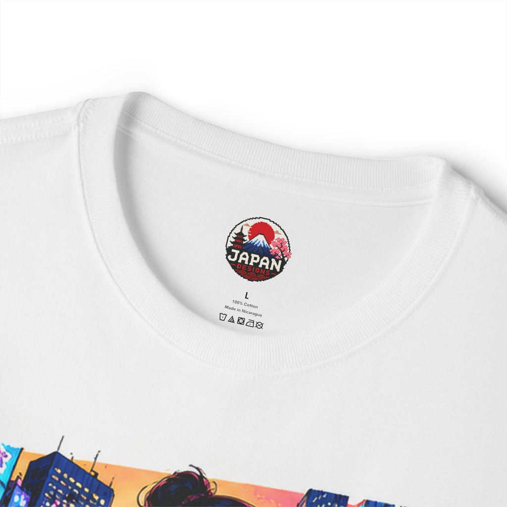 Shibuya Sky 4 Tokyo City Pop Neon Anime Tee — Retro Japanese Cityscape Graphic T-Shirt