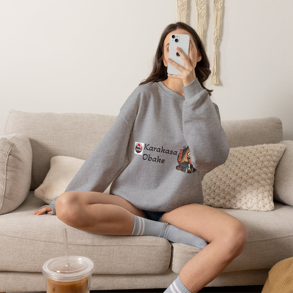 Karakasa Obake Japanese Halloween Character Sweatshirt | Japanese Yokai Illustration
