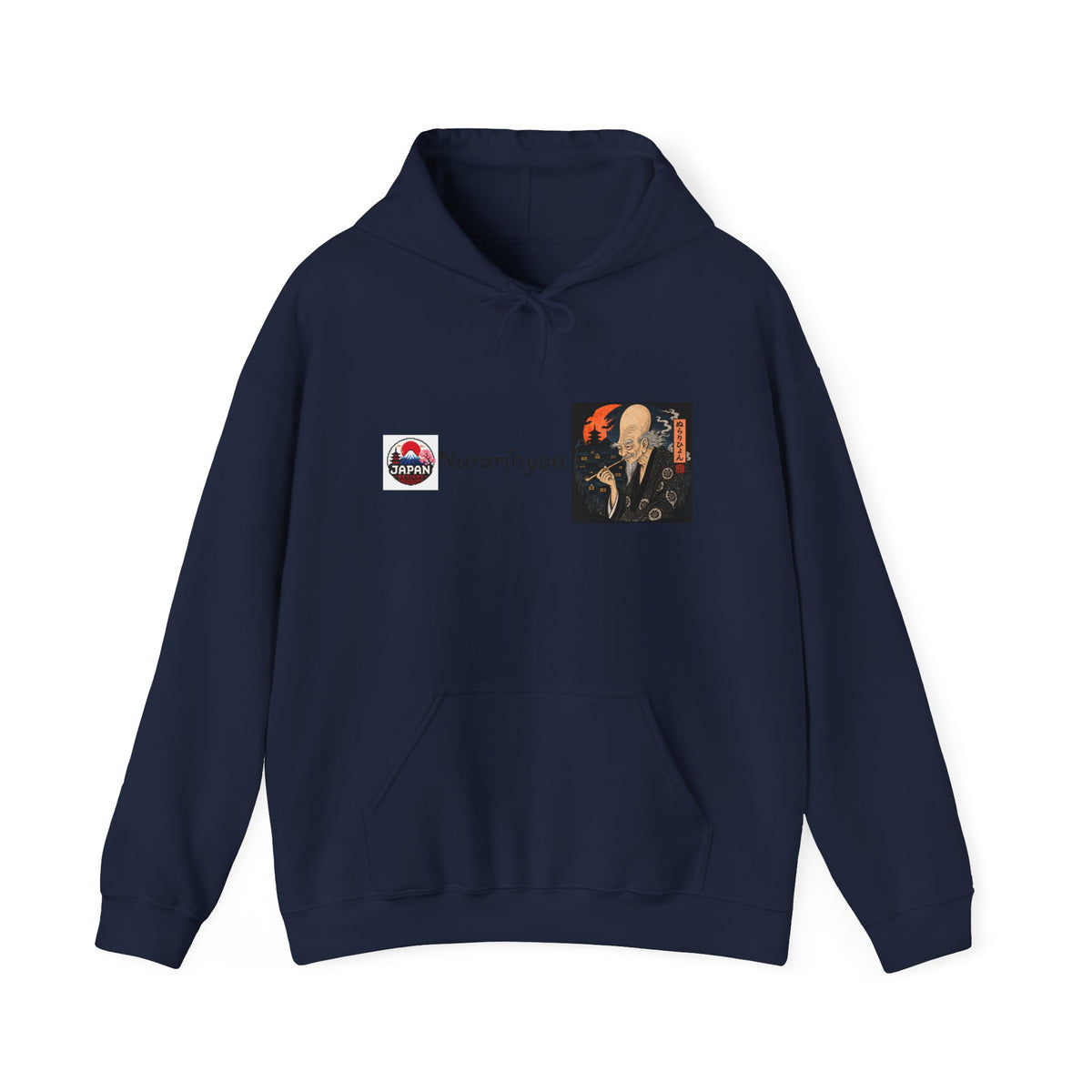Nurarihyon yokai Halloween illustration Hoodie | Japanese folklore graphic sweatshirt