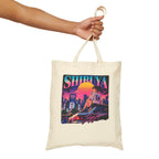Shibuya Sky 6 Tokyo Neon City Tote Bag — Anime Aesthetic Canvas Shopper