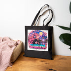 Shibuya Sky 4 Tokyo Neon City Tote Bag — Anime Aesthetic Canvas Shopper