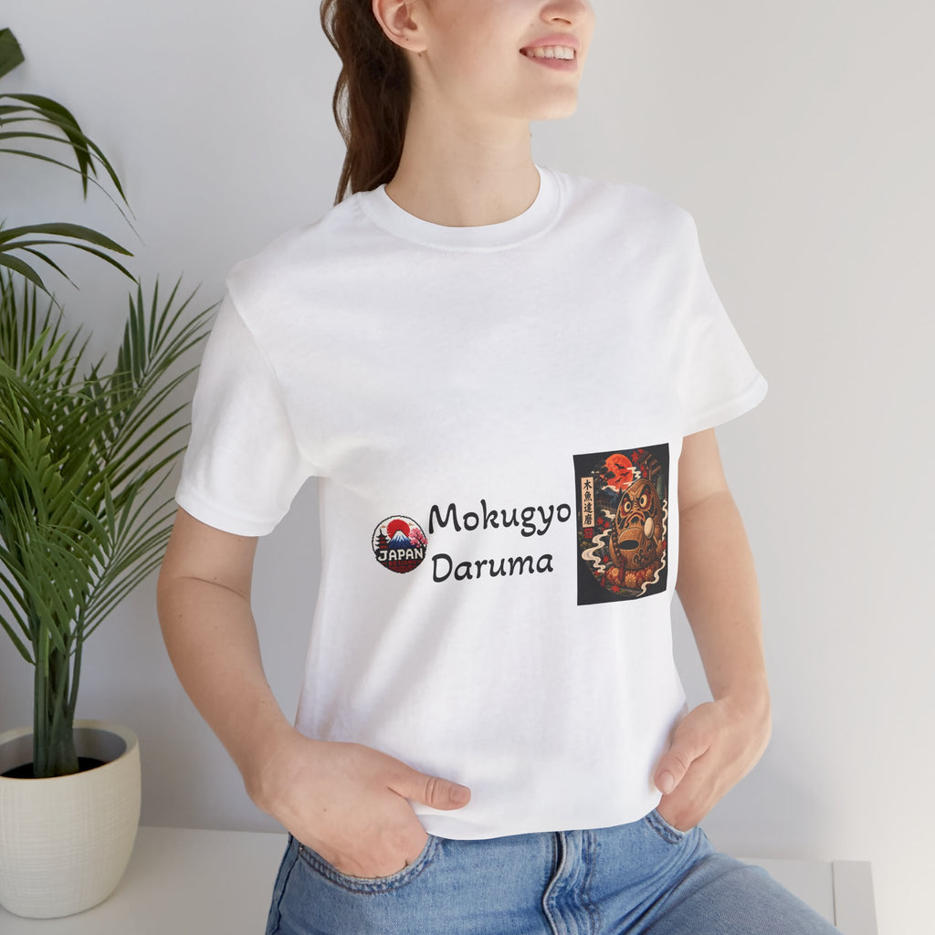 Mokugyo Daruma Halloween Yokai Illustration T-Shirt | Japanese Drum Daruma Art Tee