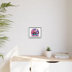 Shibuya Sky 4 City Pop Tokyo Anime Girl Matte Framed Canvas Print