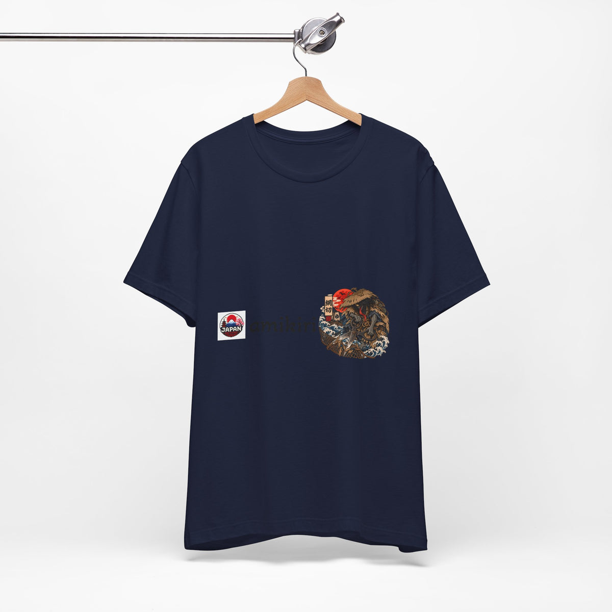 Amikiri yokai Halloween Logo Tee | Japanese Mask Illustration T-Shirt