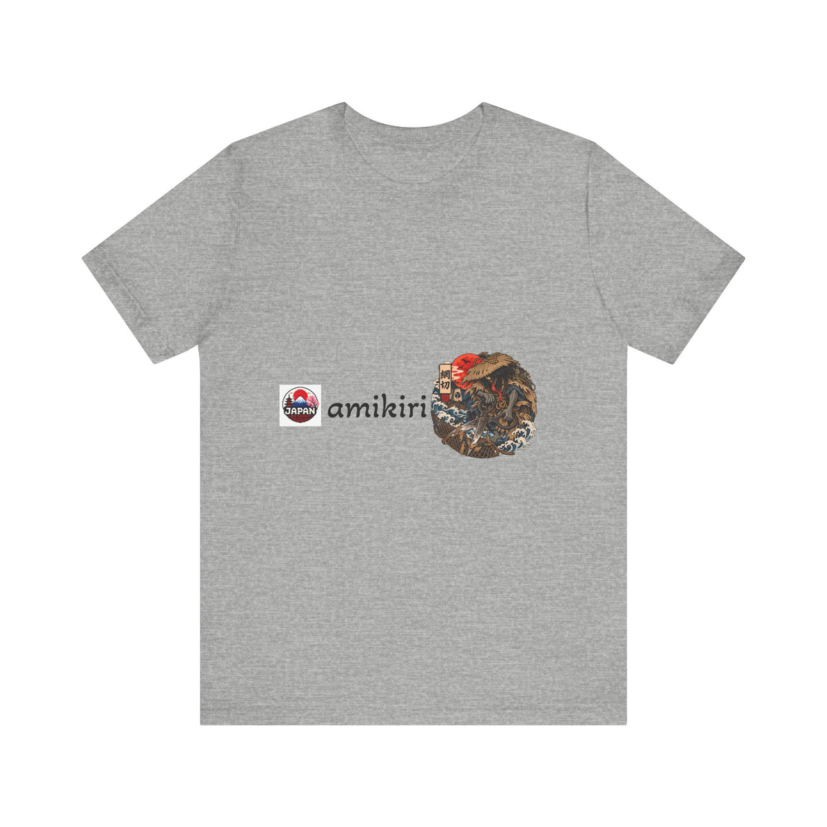 Amikiri yokai Halloween Logo Tee | Japanese Mask Illustration T-Shirt