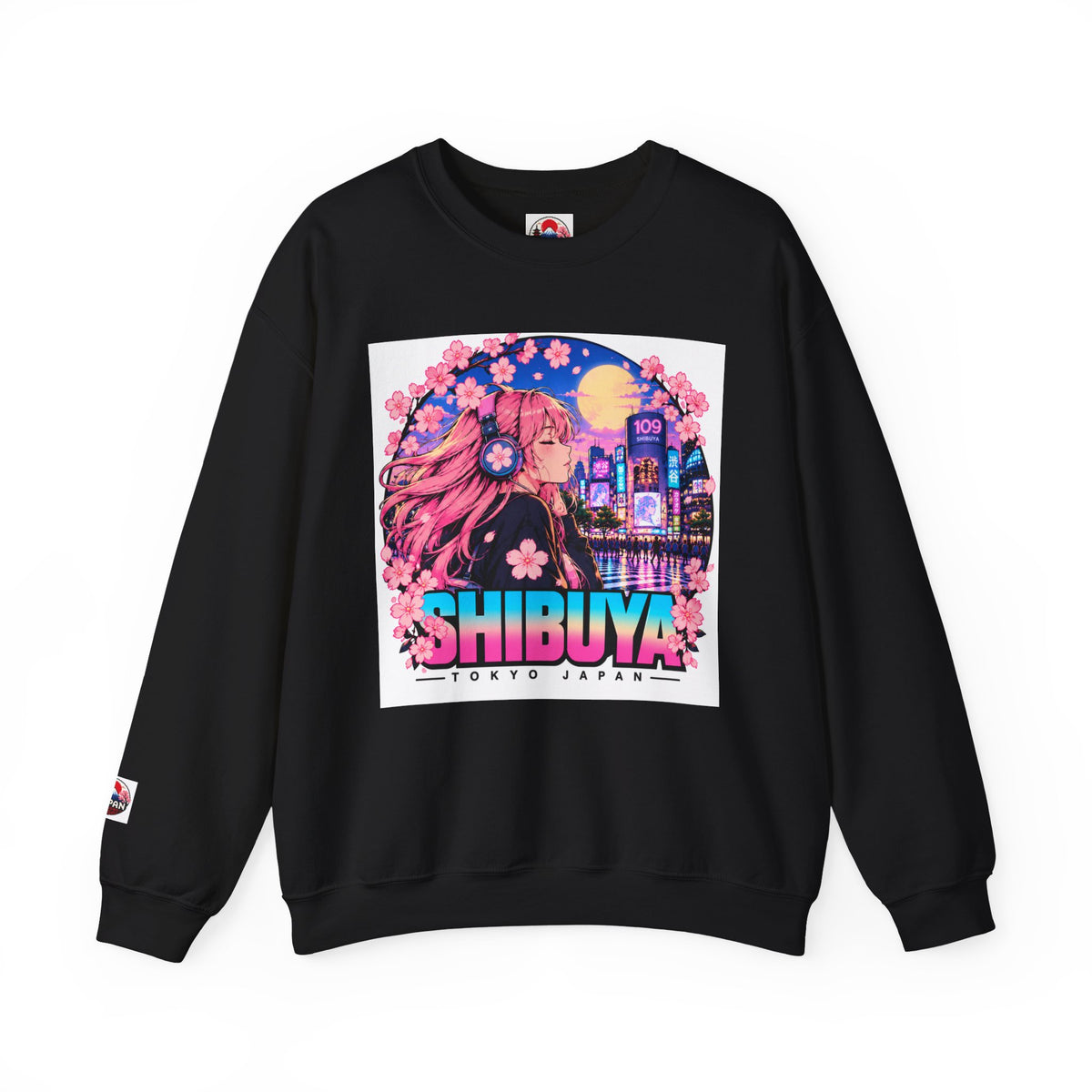 Shibuya Sky 4 Tokyo Neon Anime Crewneck Sweatshirt