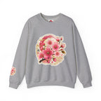 SAKURA Cherry Blossom Crewneck Sweatshirt — Sakura Floral Graphic