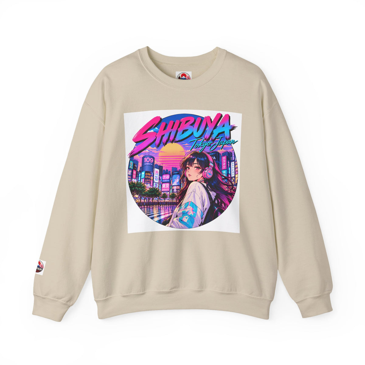 Shibuya Sky 1 City Pop Neon Anime Crewneck Sweatshirt