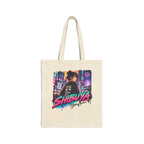 Shibuya Sky 5 Tokyo Neon City Tote Bag — Anime Aesthetic Canvas Shopper