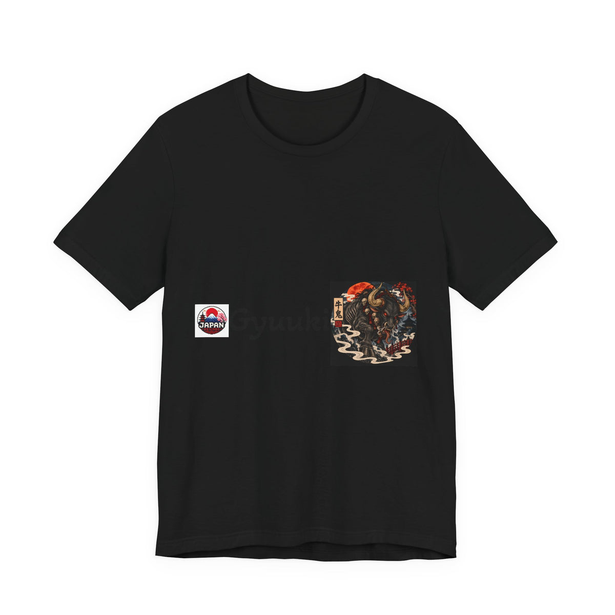 Gyuuki Japanese Yokai Halloween Demon Artwork T-Shirt | Oni Illustration Tee