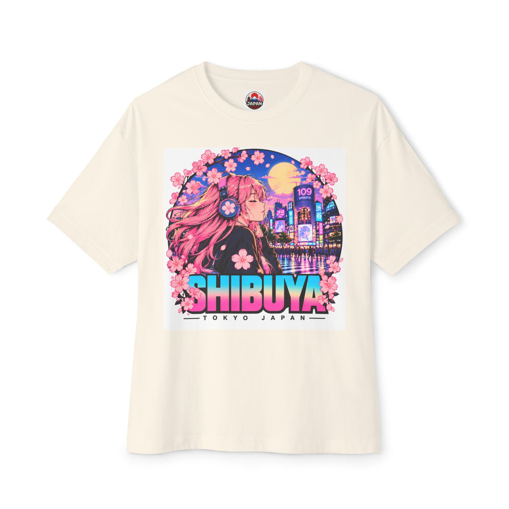 Shibuya Sky 4 Tokyo City Pop Neon Anime Tee — Retro Japanese Cityscape Graphic T-Shirt