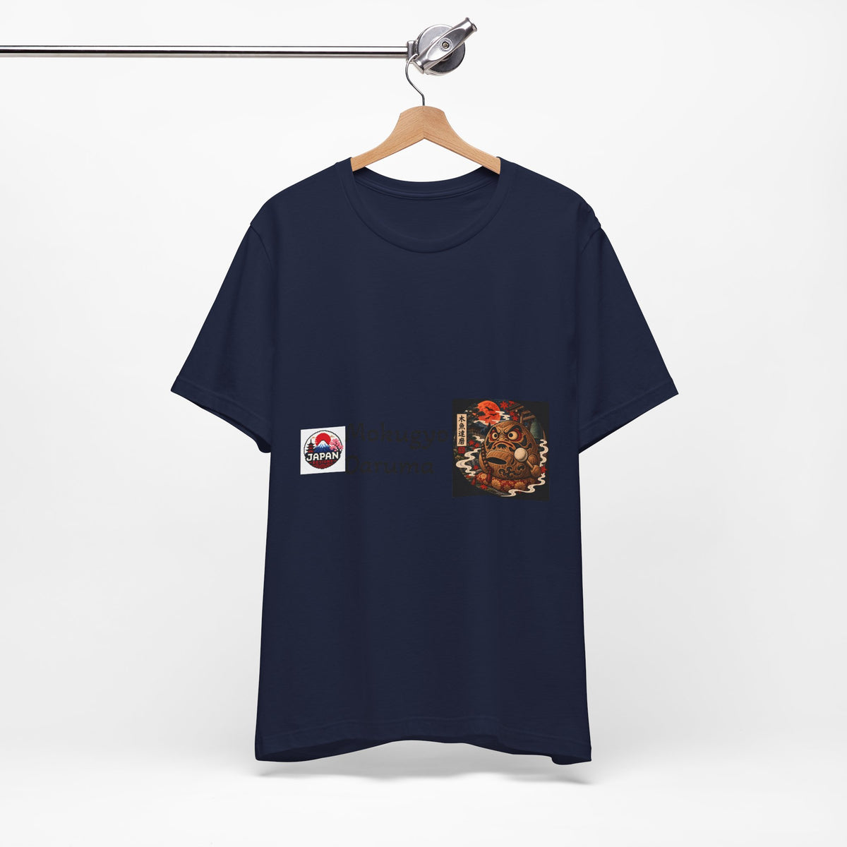 Mokugyo Daruma Halloween Yokai Illustration T-Shirt | Japanese Drum Daruma Art Tee