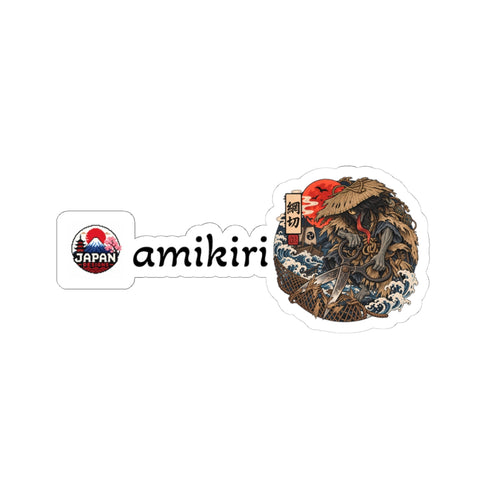 Amikiri Japanese Yokai Halloween Sticker | Kiss-Cut Sticker