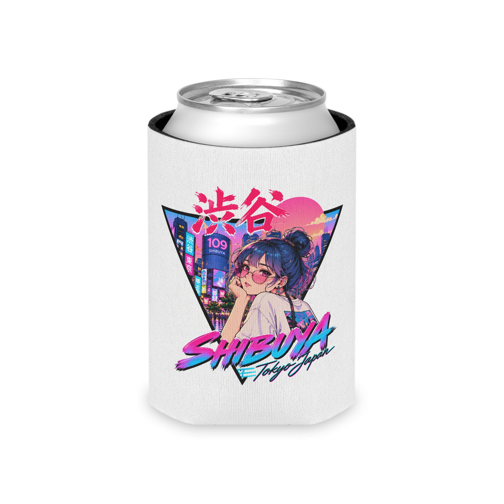 Shibuya Sky 2 City Pop Anime Retro Tokyo Design ("Shibuya Tokyo Japan")can cooler