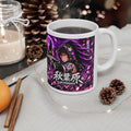 Akihabara Purple Neon City Sniper Girl Mug 11oz Coffee Cup