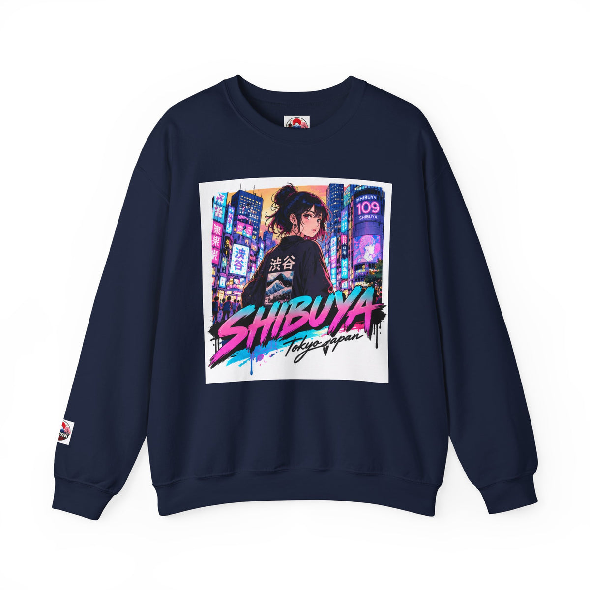 Shibuya Sky 5 Tokyo Neon Anime Crewneck Sweatshirt
