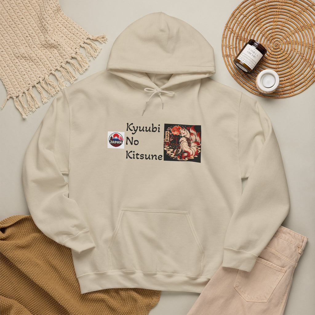 Japanese Fox Spirit Yokai Halloween Hoodie | Kyuubi No Kitsune Illustration