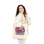 Shibuya Sky 4 Tokyo Neon City Tote Bag — Anime Aesthetic Canvas Shopper