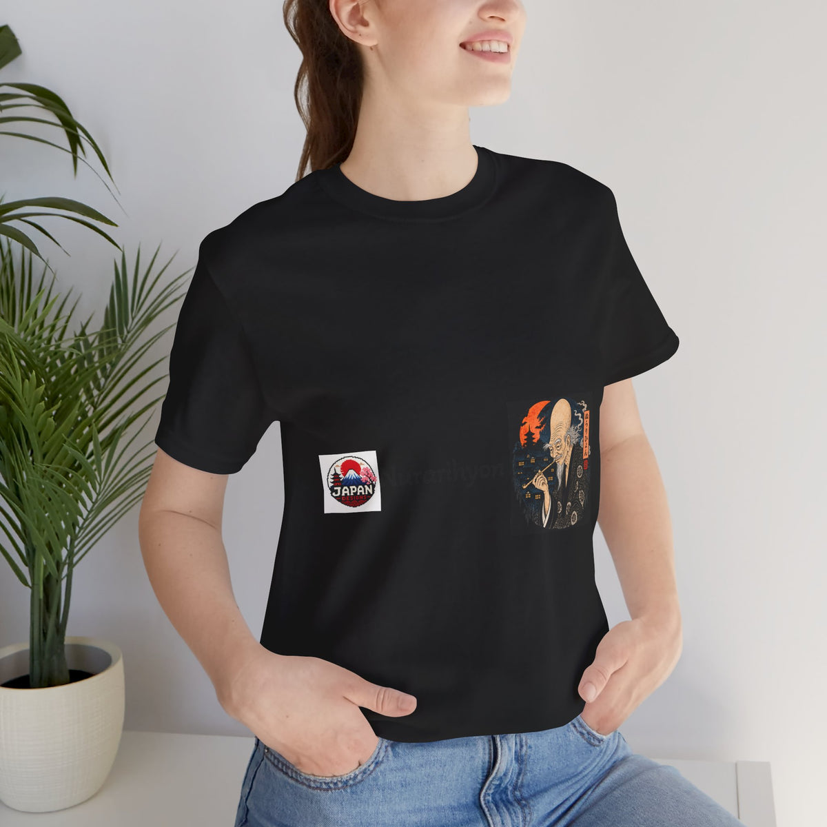 Nurarihyon Japanese Yokai Halloween Illustration Tee | NuraRihyon Ukiyo-e Art Shirt