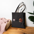 Oni Japanese Yokai Halloween Illustration Tote Bag | Japanese Demon Art Canvas Tote