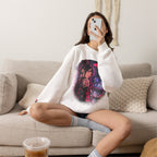 Anime Cyberpunk Sweatshirt - Neon Pink Tokyo 'Shinjuku' Crewneck