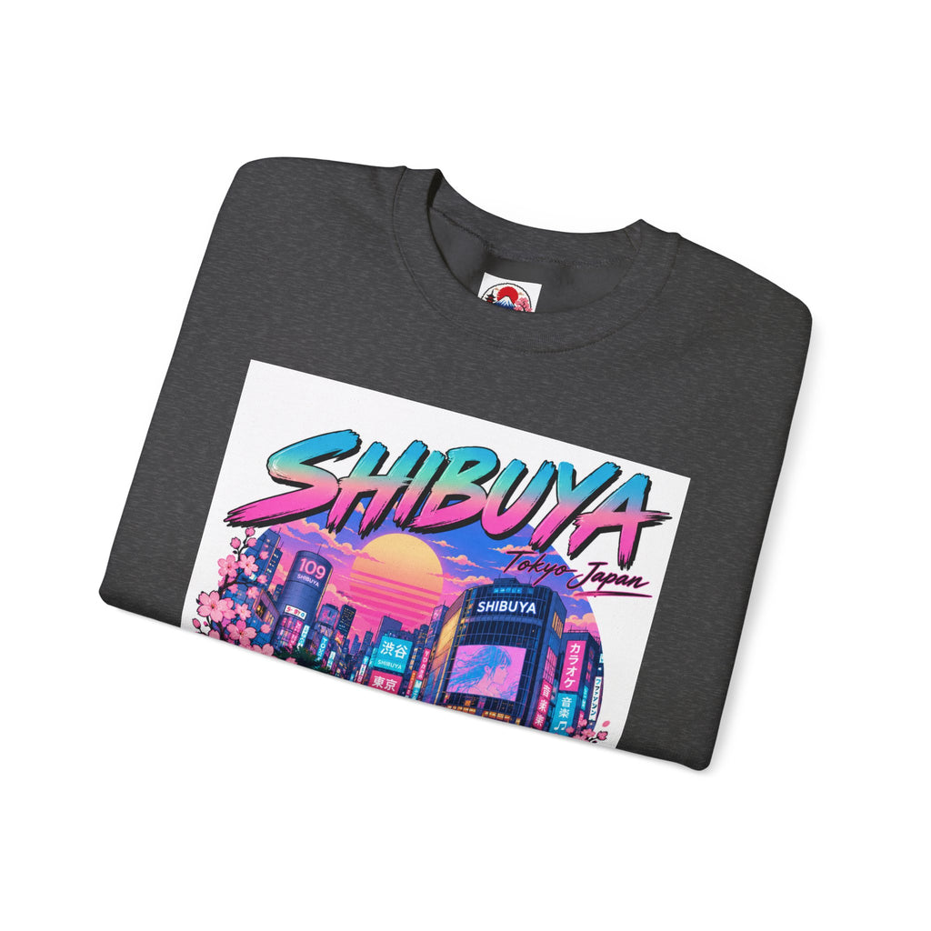 Shibuya Sky 0 Tokyo Neon Anime Crewneck Sweatshirt