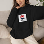 Rising Sun Mount Fuji Hoodie | Japanese Kanji Graphic