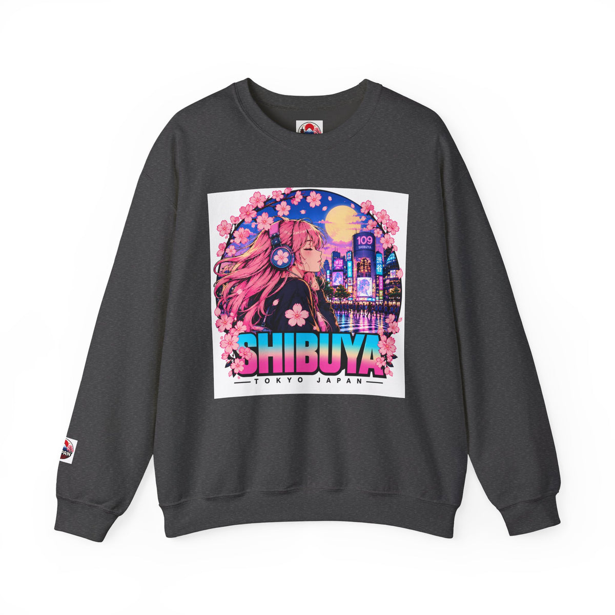 Shibuya Sky 4 Tokyo Neon Anime Crewneck Sweatshirt