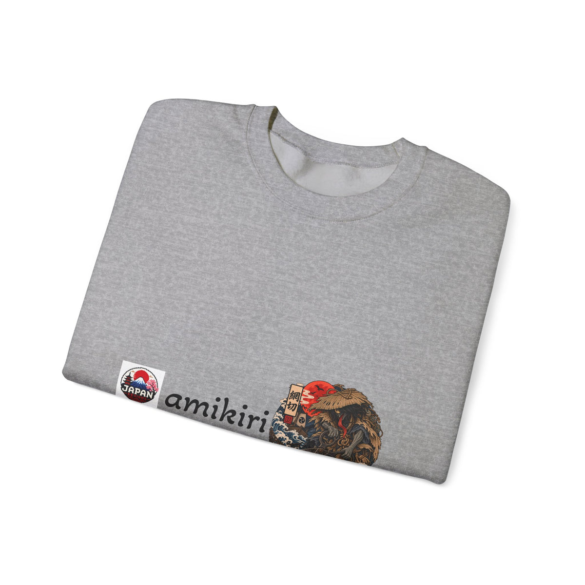 Amikiri Japanese Yokai Halloween Graphic Sweatshirt | Japanese Monster Illustration