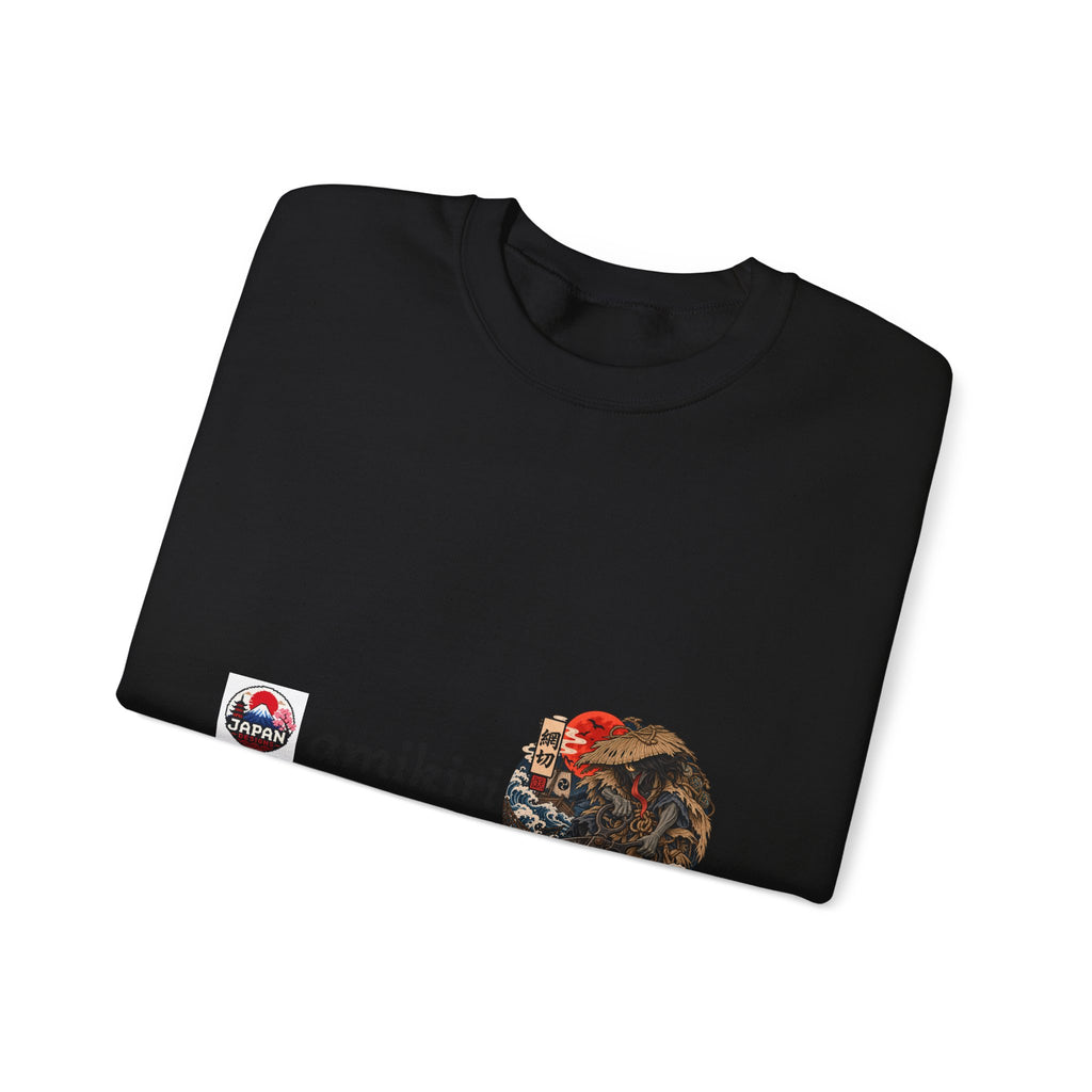 Amikiri Japanese Yokai Halloween Graphic Sweatshirt | Japanese Monster Illustration