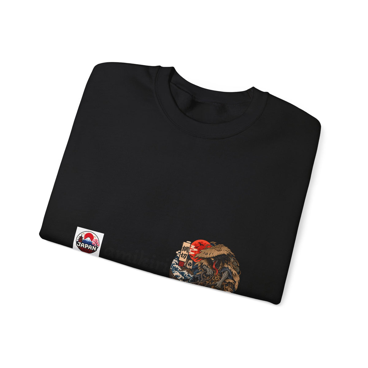 Amikiri Japanese Yokai Halloween Graphic Sweatshirt | Japanese Monster Illustration