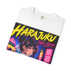 Harajuku Style 3 Neon City Anime Girl T-Shirt – Tokyo Streetwear Graphic Tee