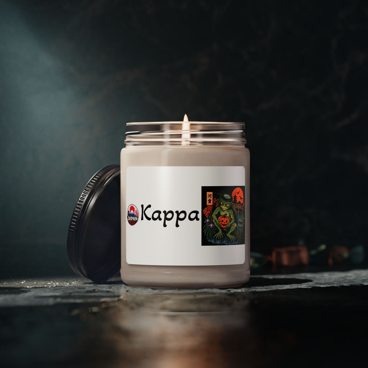 Kappa Mythical Creature Pumpkin Candle | Soy Candle 9oz