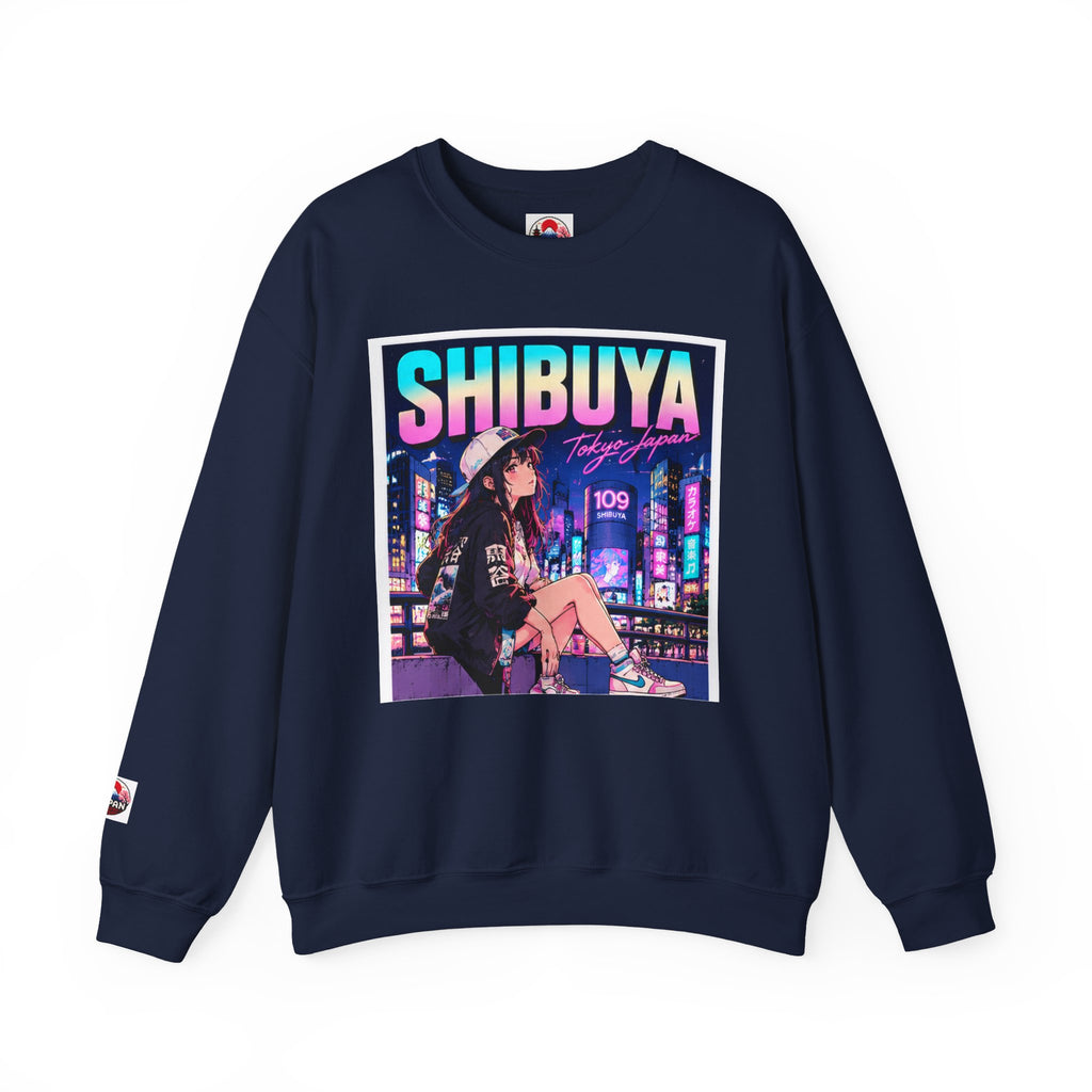 Shibuya Sky 3 Tokyo Neon Anime Crewneck Sweatshirt