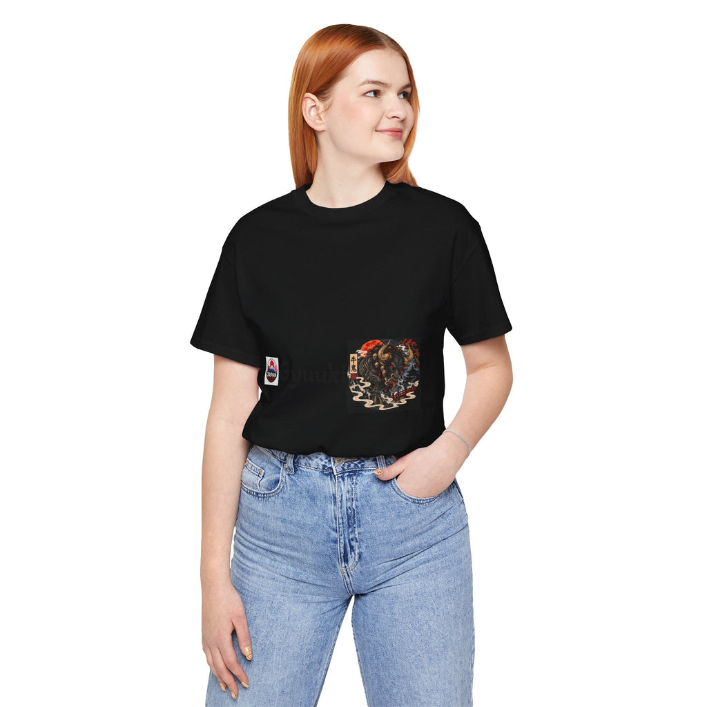 Gyuuki Japanese Yokai Halloween Demon Artwork T-Shirt | Oni Illustration Tee
