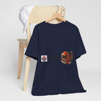 Oni Japanese Demon Yokai Halloween Illustration T-Shirt | Samurai Mask Graphic