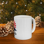 Fujisan Mount Fuji Rising Sun Mug | Ceramic Coffee Cup