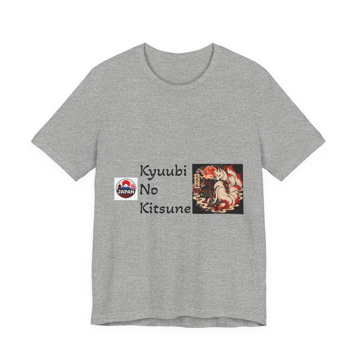 Kyuubi No Kitsune Yokai Halloween T-Shirt | Japanese Fox Spirit Illustration