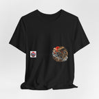 Amikiri yokai Halloween Logo Tee | Japanese Mask Illustration T-Shirt