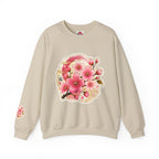 SAKURA Cherry Blossom Crewneck Sweatshirt — Sakura Floral Graphic
