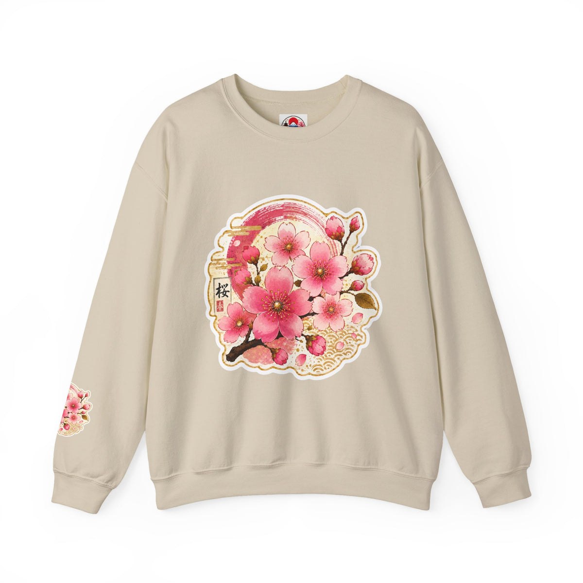 SAKURA Cherry Blossom Crewneck Sweatshirt — Sakura Floral Graphic