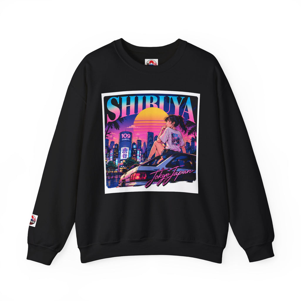 Shibuya Sky 6 Tokyo Neon Anime Crewneck Sweatshirt