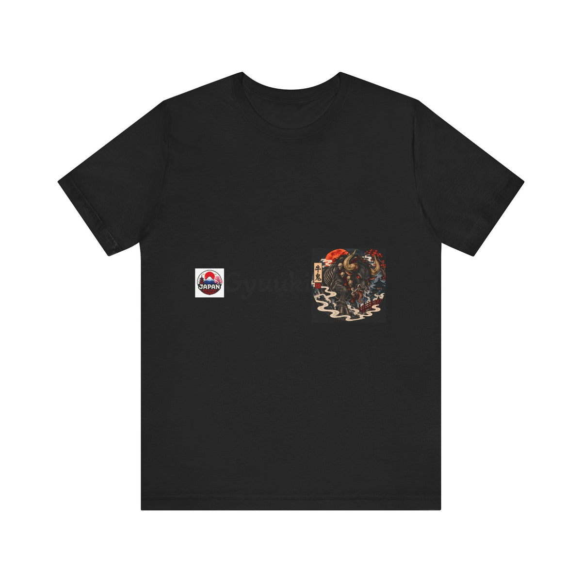 Gyuuki Japanese Yokai Halloween Demon Artwork T-Shirt | Oni Illustration Tee