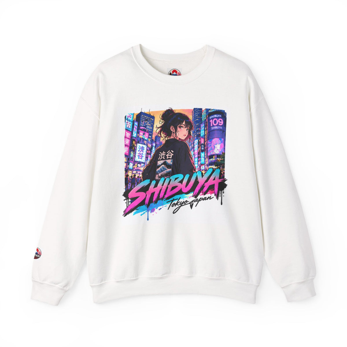 Shibuya Sky 5 Tokyo Neon Anime Crewneck Sweatshirt