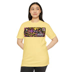 Akihabara Cyborg Sniper T‑Shirt —Yellow Akihabara Neon City Graphic