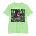 Akihabara Cyberpunk Sniper Girl T‑Shirt —Green Akihabara Neon City Graphic