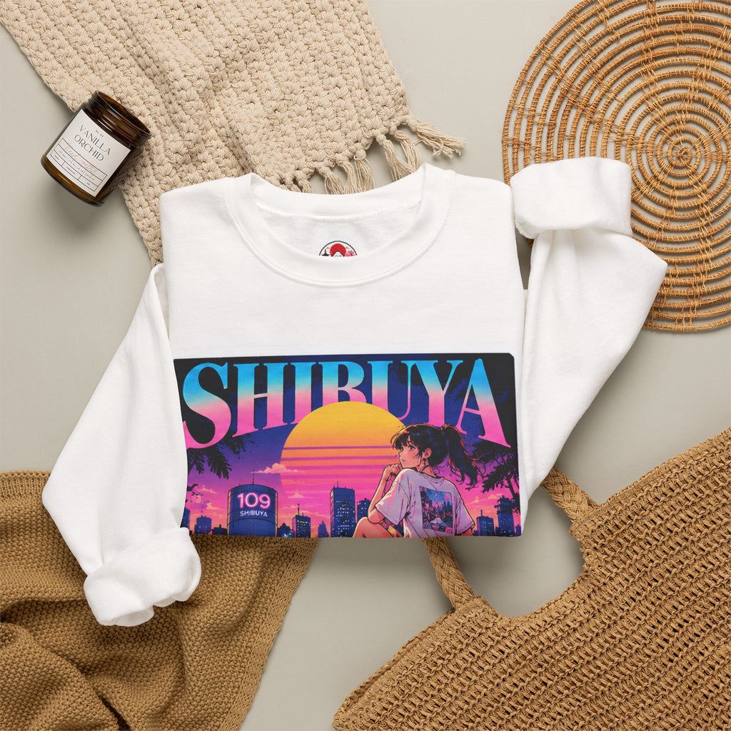 Shibuya Sky 6 Tokyo Neon Anime Crewneck Sweatshirt