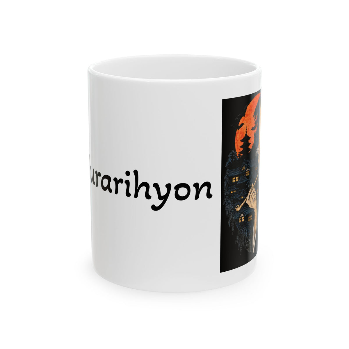 Nurarihyon Japanese Yokai Halloween Nightscape Halloween mug | Japan badge ceramic mug