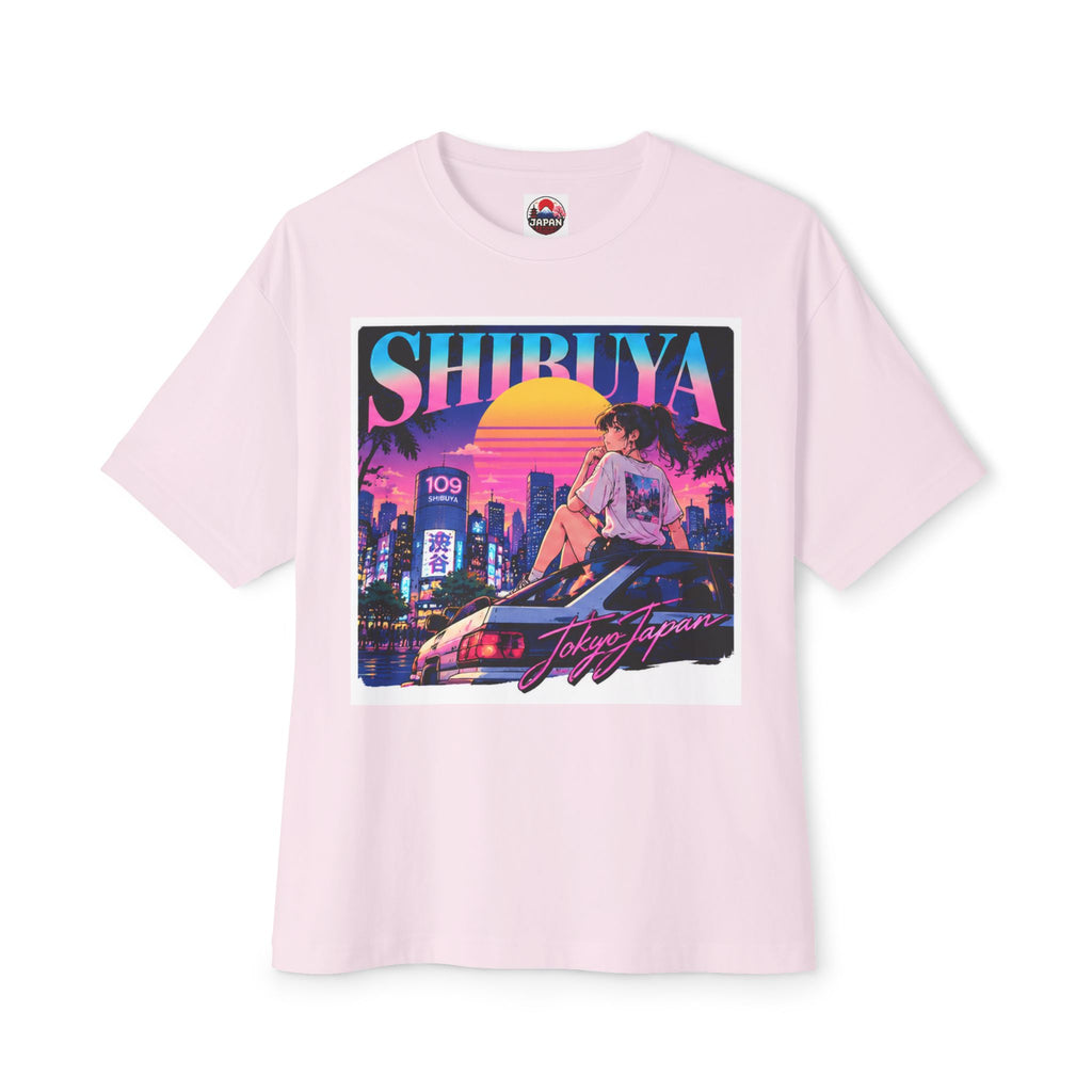 Shibuya Sky 6 Tokyo City Pop Neon Anime Tee — Retro Japanese Cityscape Graphic T-Shirt